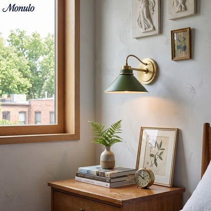 Globe Wandlamp met Gebogen Arm – Moderne Industriële Verlichting voor Badkamer, Slaapkamer en Gang