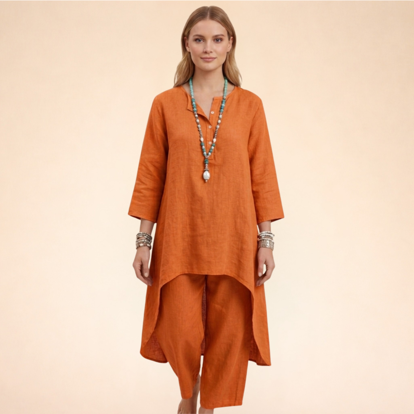 Chique Tweedelige Set Comfortabele Kleding voor Vrouw