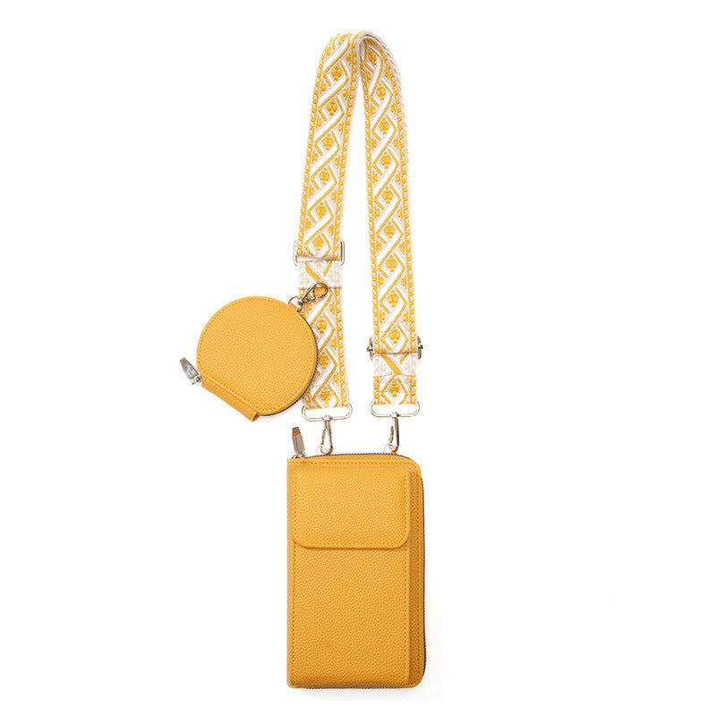 Dames Crossbody Tas met Telefoonvak en Stijlvolle Sluiting