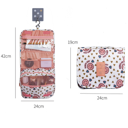 Toilettas met Ophangsysteem en Waterdichte Buitenkant Perfecte Organizer voor Verzorgingsproducten op Reis
