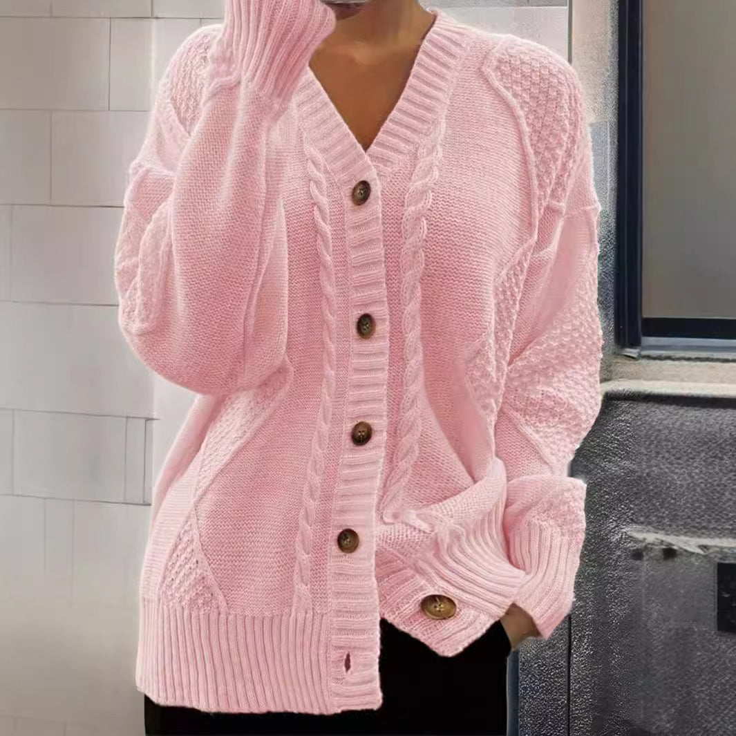 Dames Gebreide Vest Kabelbrei Stijlvol Elegante Look