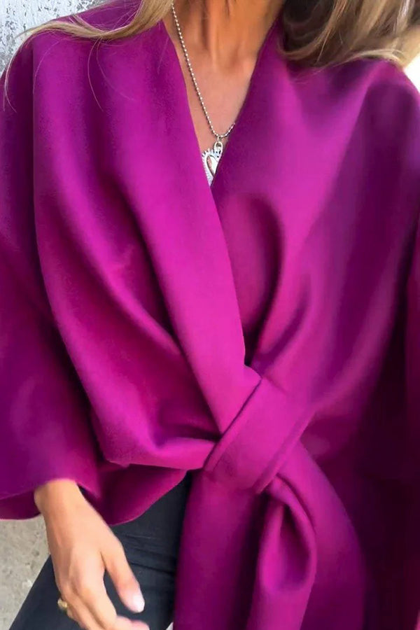 Dames Cape Shawl Tussenjas Elegante Open Stijl Modieus