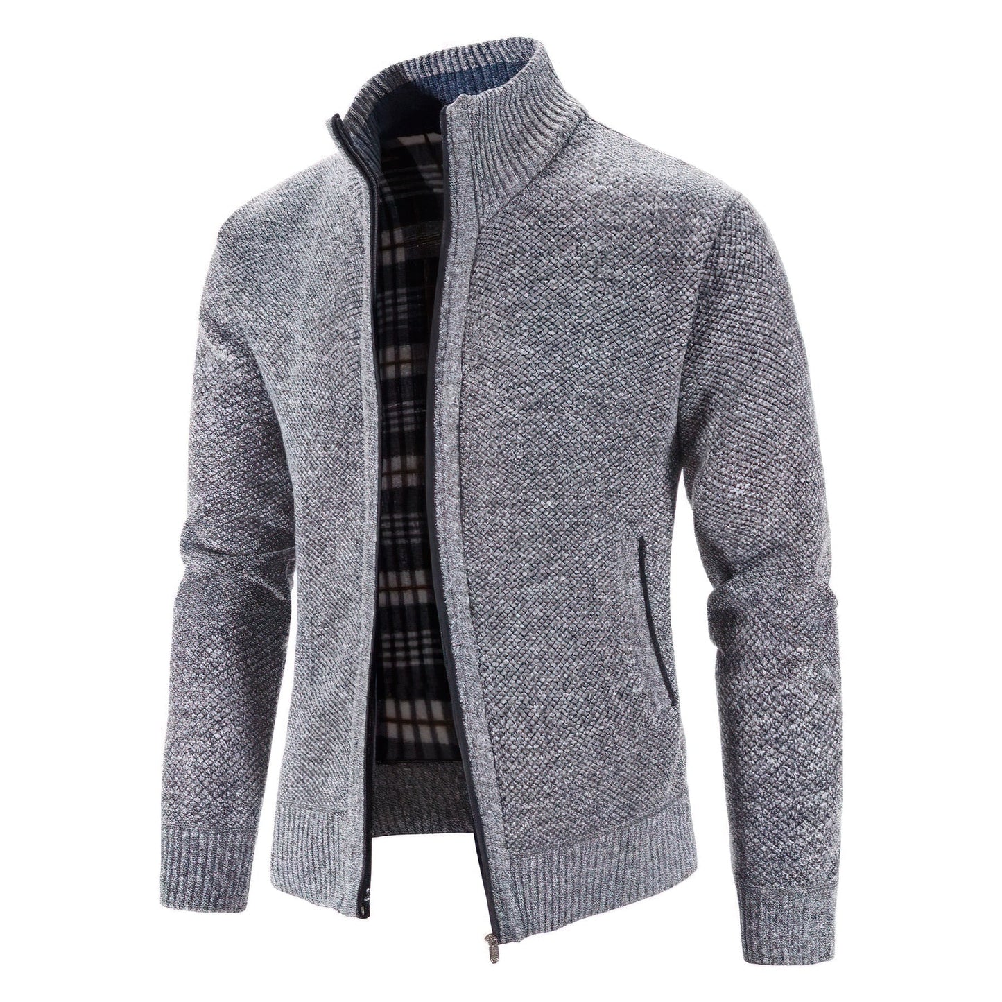 Heren Vest Grofgebreid Rits Vest Warm en Stijlvol