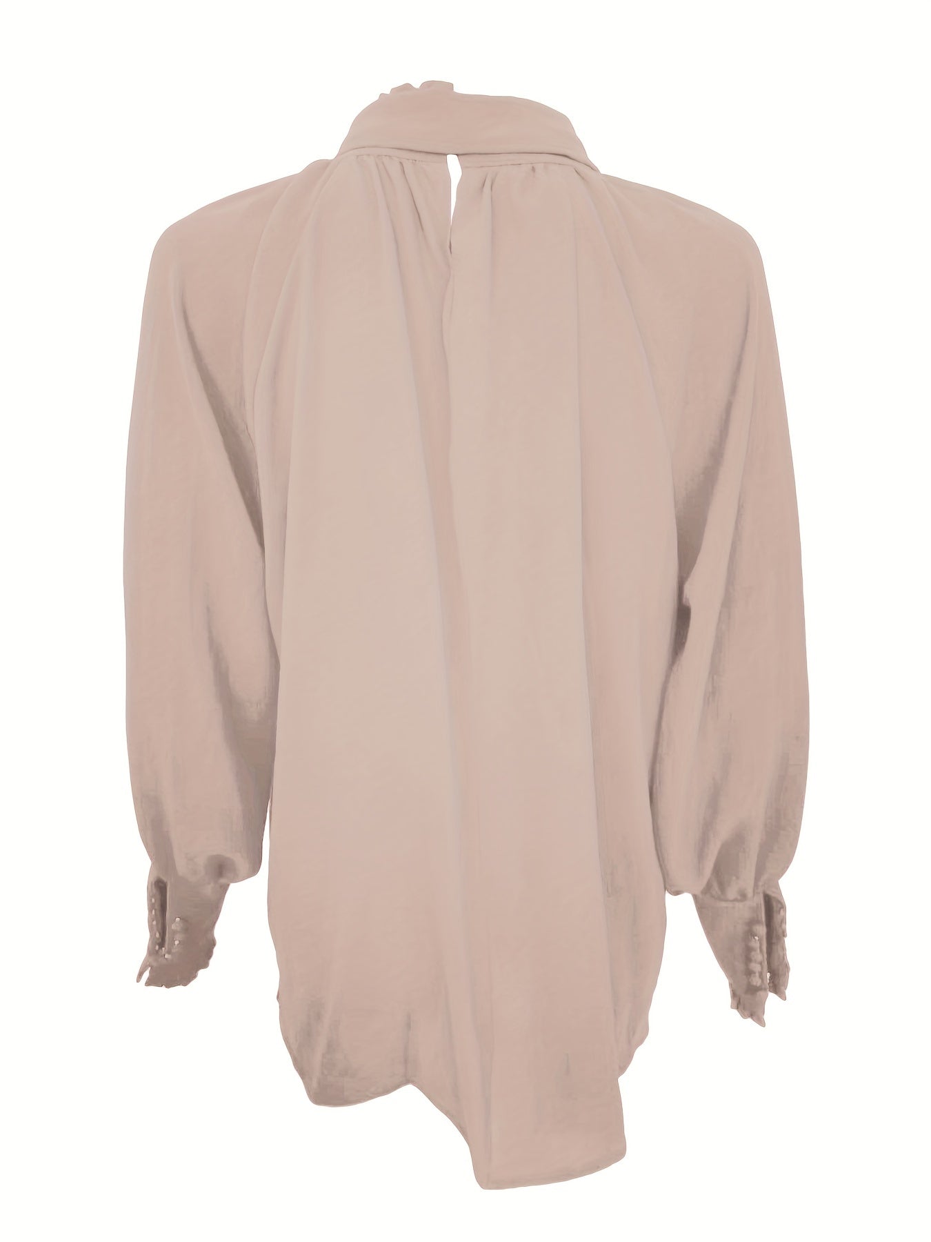 Vrouwelijke Blouse met Strik en Ruches Elegant Design