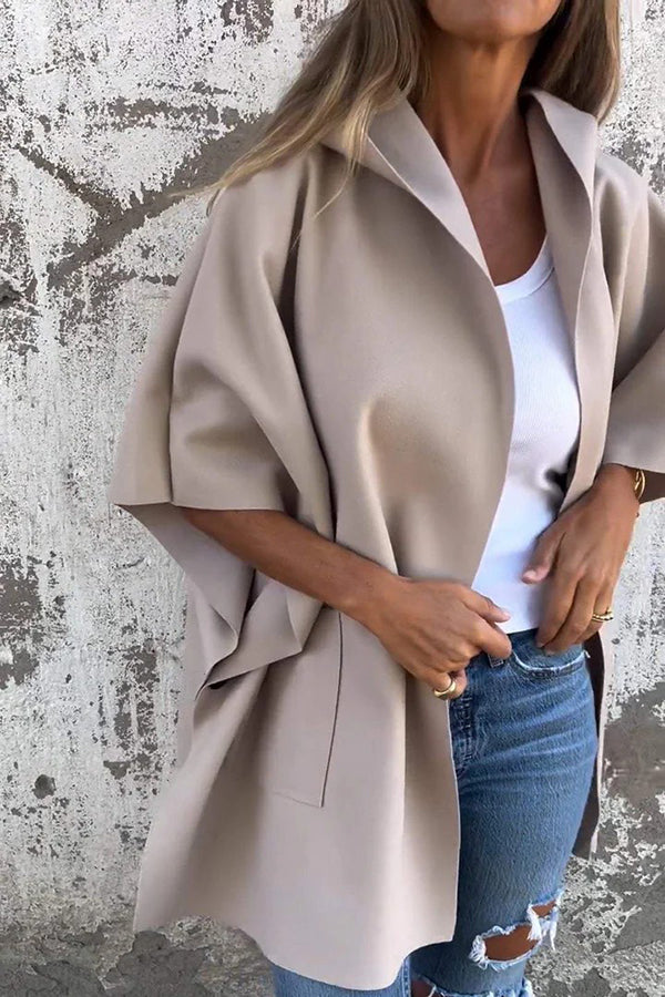 Oversized Cape Jas voor Dames Losvallend en Stijlvol