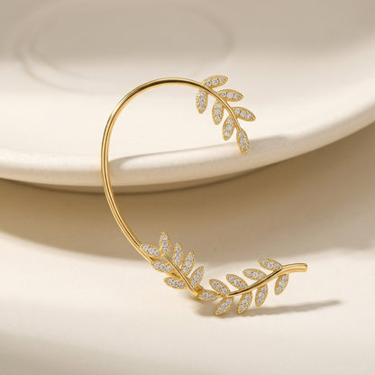 Verstelbare Oorklemmen Oorbellen – Elegante Tak-geïnspireerde Sieraden met Glinsterende Details voor Dames