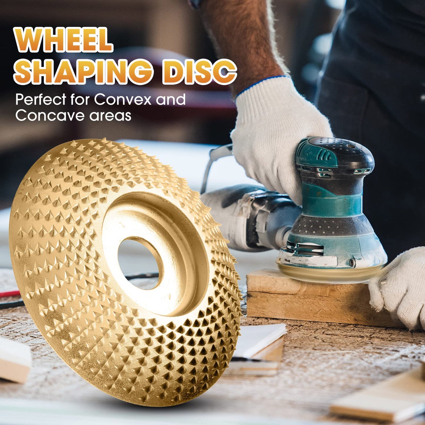 Slijpschijven Set Wolfraamcarbide 3-delig Houtbewerking Haakse Slijper 100mm 16mm Boring Vlak Hoekig Boog