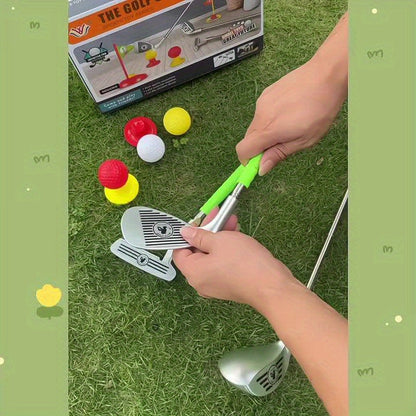 Kindergolfset Verstelbare Clubs Met Ballen en Doelen Binnen Buiten Speelgoed Motorische Ontwikkeling Actief Tuinspeelgoed