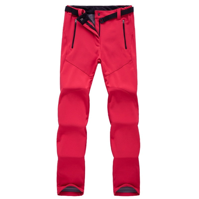 Wandelbroek Dames Waterdicht met Fleece en Stretch