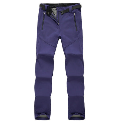 Wandelbroek Dames Waterdicht met Fleece en Stretch