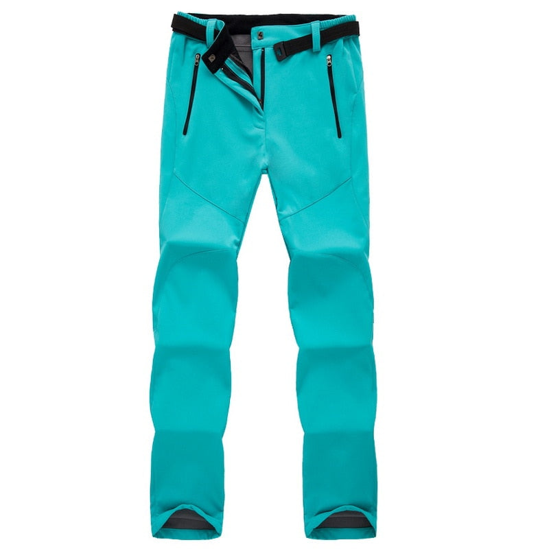 Wandelbroek Dames Waterdicht met Fleece en Stretch