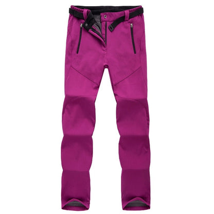 Wandelbroek Dames Waterdicht met Fleece en Stretch
