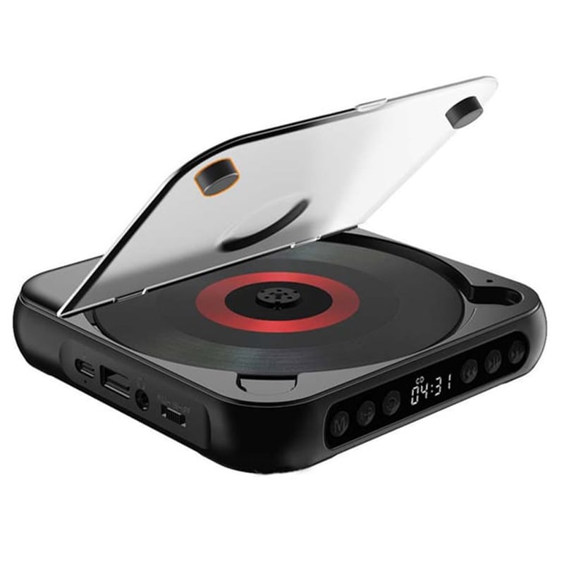 Draagbare CD Speler Met Bluetooth 5.3 Oplaadbare 2000mAh Batterij Type C USB MP3 CD-R CD-RW Ondersteuning Compact Design Met 3.5mm Aansluiting