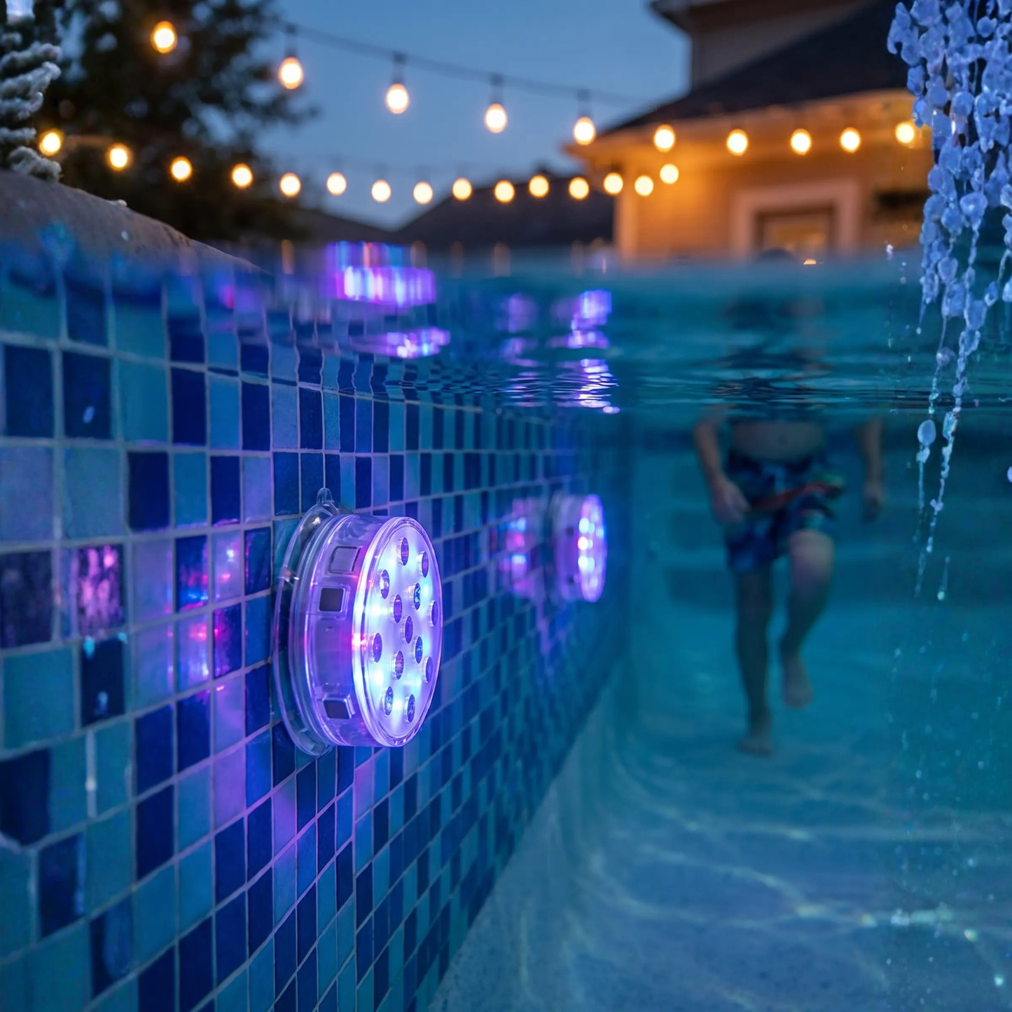 Waterdichte LED Lamp op Afstandsbediening met Magnetische Zuignap – Onderwater Sfeerverlichting voor Zwembad Aquarium Vijver