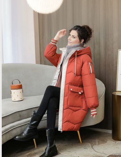 Dames Winterparka Halflang Warm en Waterdicht