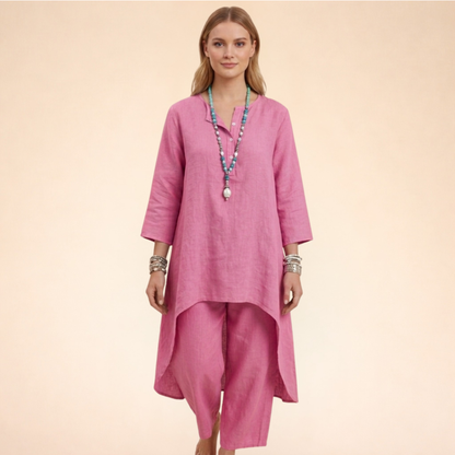 Chique Tweedelige Set Comfortabele Kleding voor Vrouw
