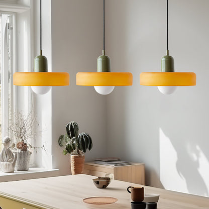 Luccon Triple Hanglamp Glas G9 Retro Kleuren Eettafel Woonkamer Design Verlichting Meerlamp