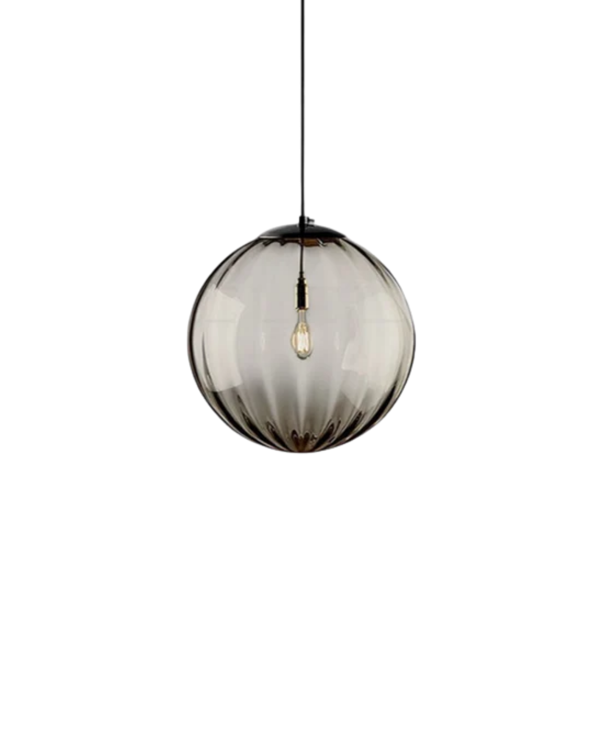 Handgeblazen glazen hanglamp bol met verstelbare kabel grijs blauw bruin rood groen amber 15x22cm 20x25cm sfeerlicht eetkamer woonkamer slaapkamer moderne design verlichting