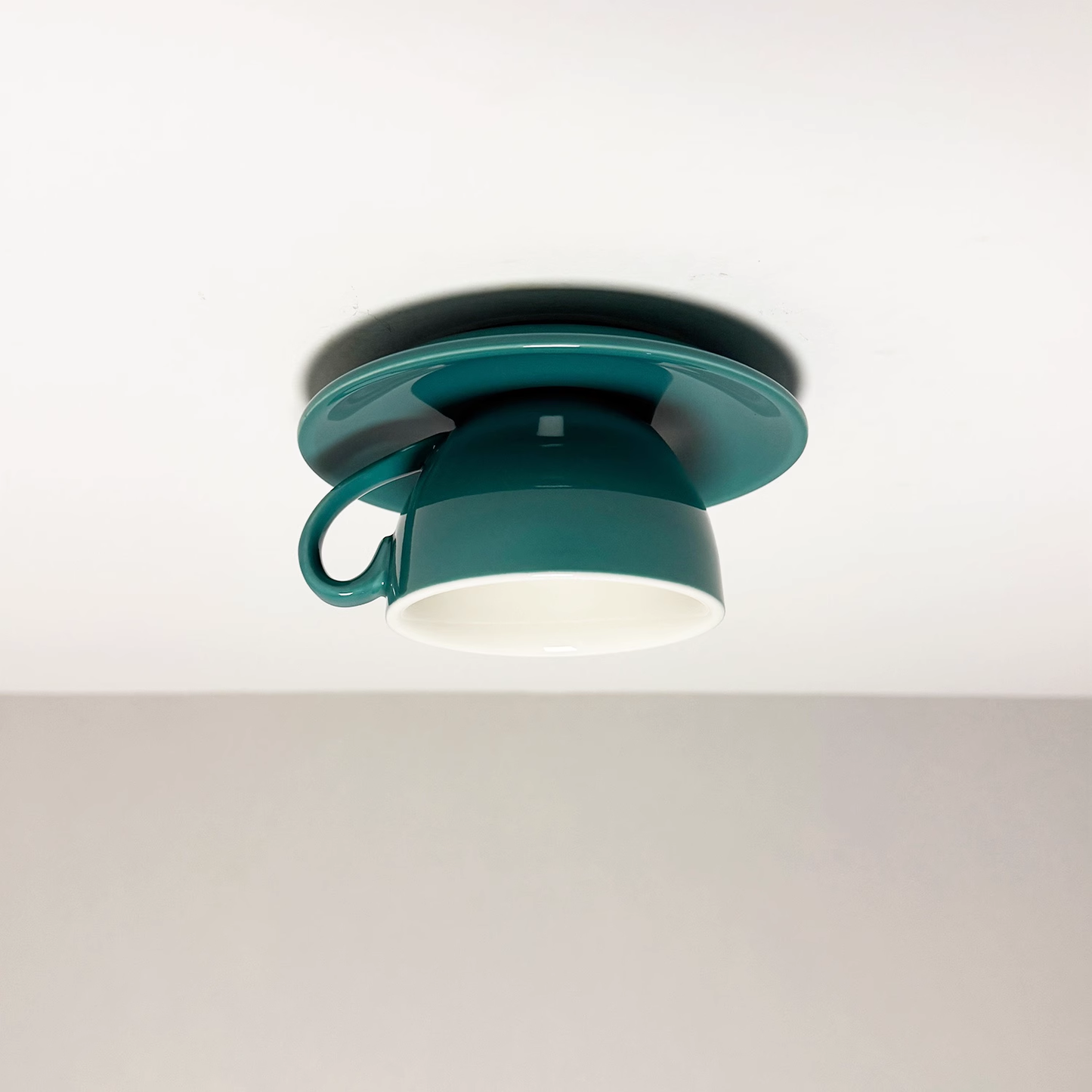 Plafondlamp Keramiek Koffiekop Vorm LED Blauw Roze Geel Slaapkamer Woonkamer Speels Design