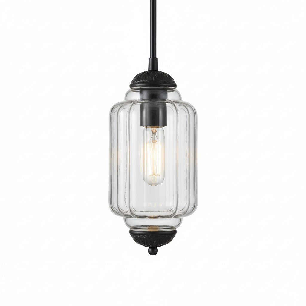 Vintage Melkglazen Hanglamp met Gegolfde Rand – Scandinavische Sfeerverlichting voor Keuken en Slaapkamer