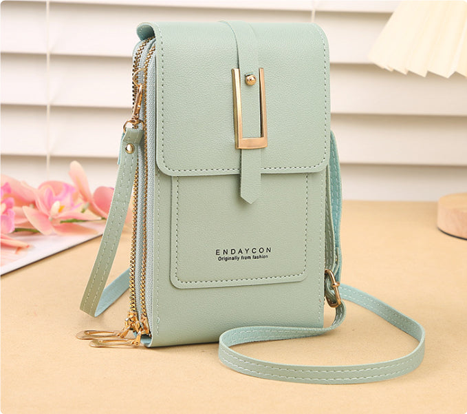 Dames Telefoontas Crossbody met Touchscreen Scherm en Bloemenvormig Ontwerp