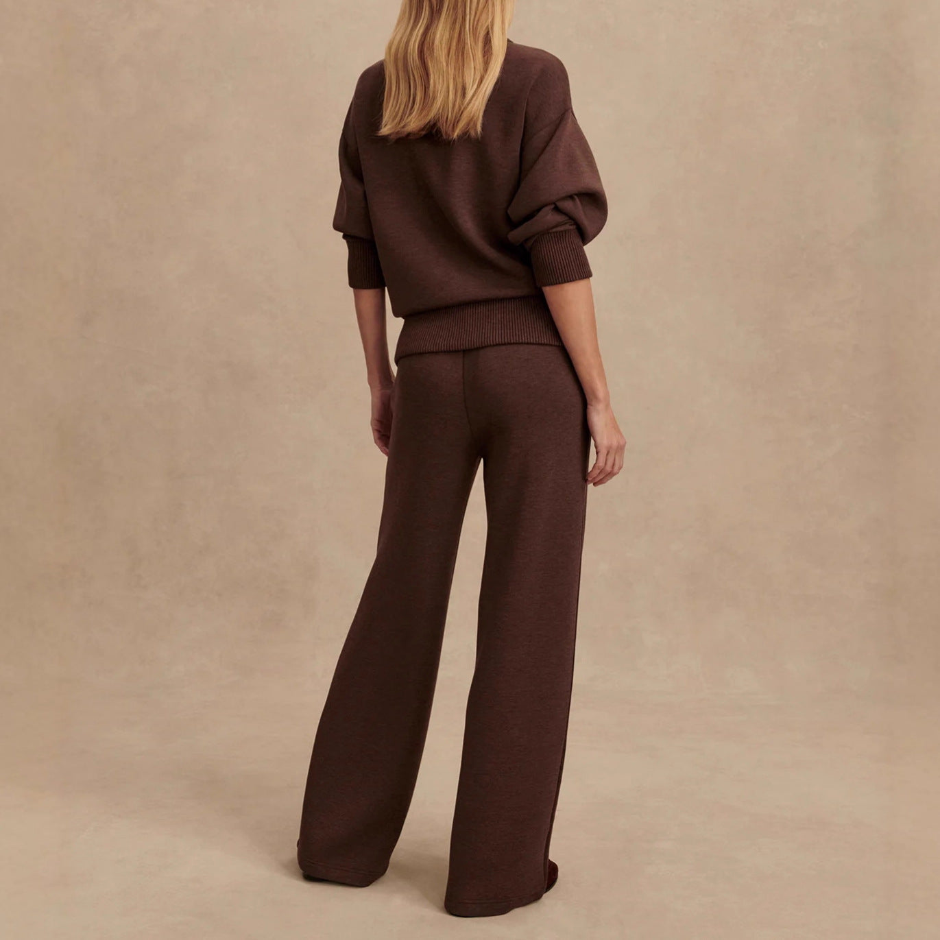 Dames Gebreide Set: Trui en Broek Warm Comfortabel