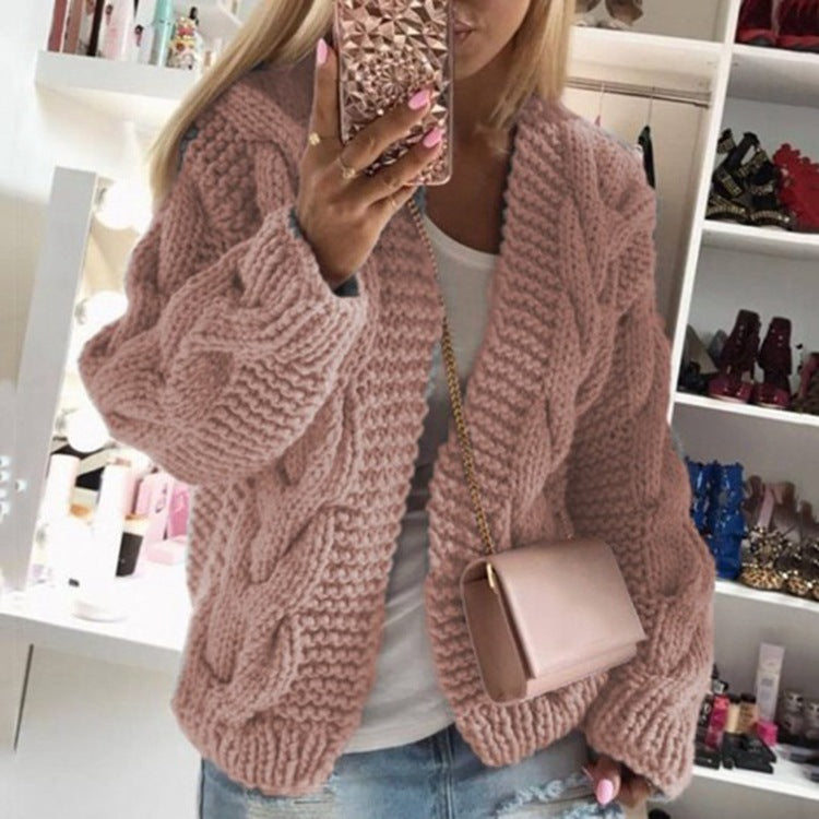 Dames Vest Gebreid Kabelpatroon Stijlvol Warm