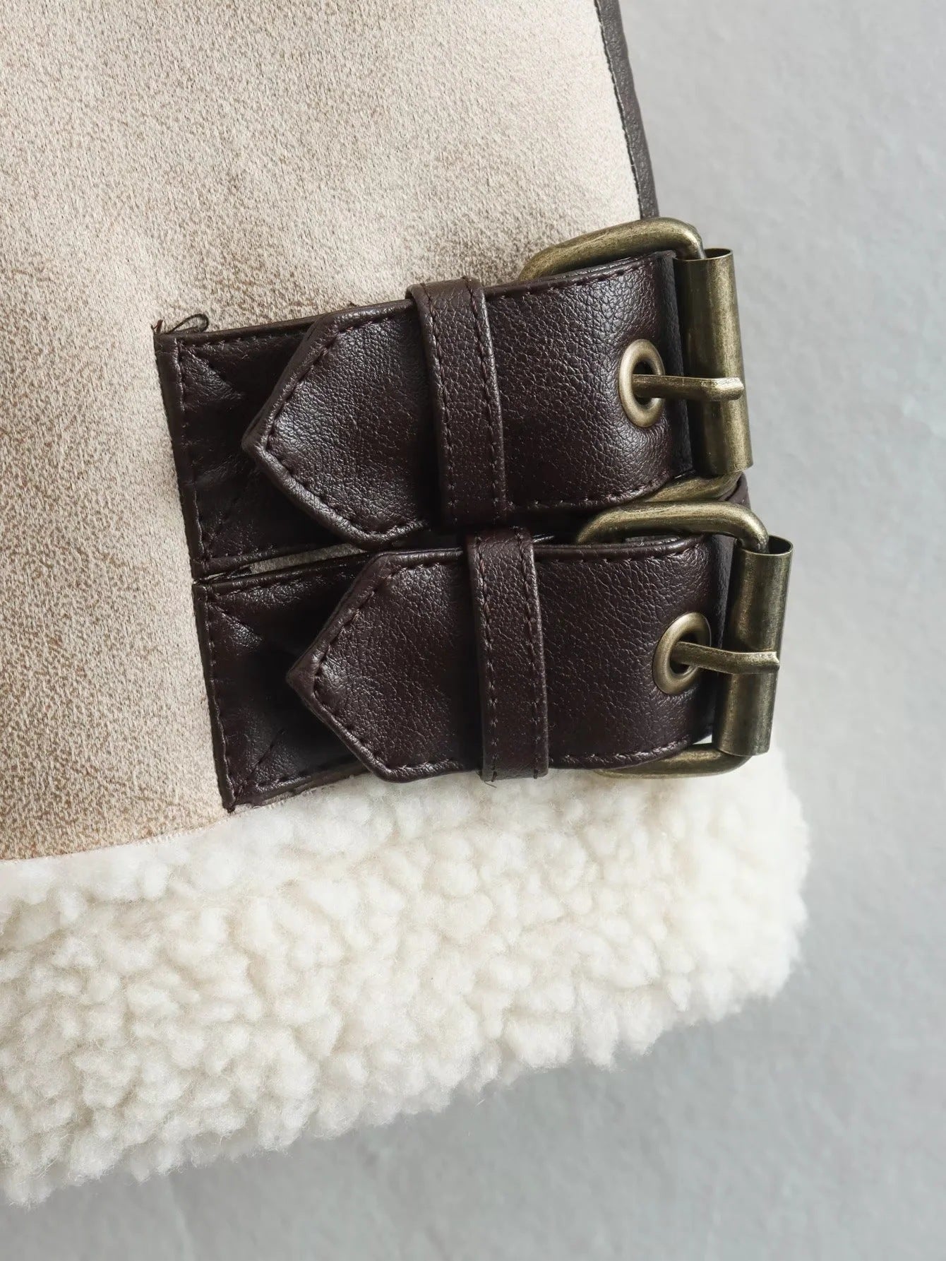 Dames Teddyjas Zacht met Aviator Stijl