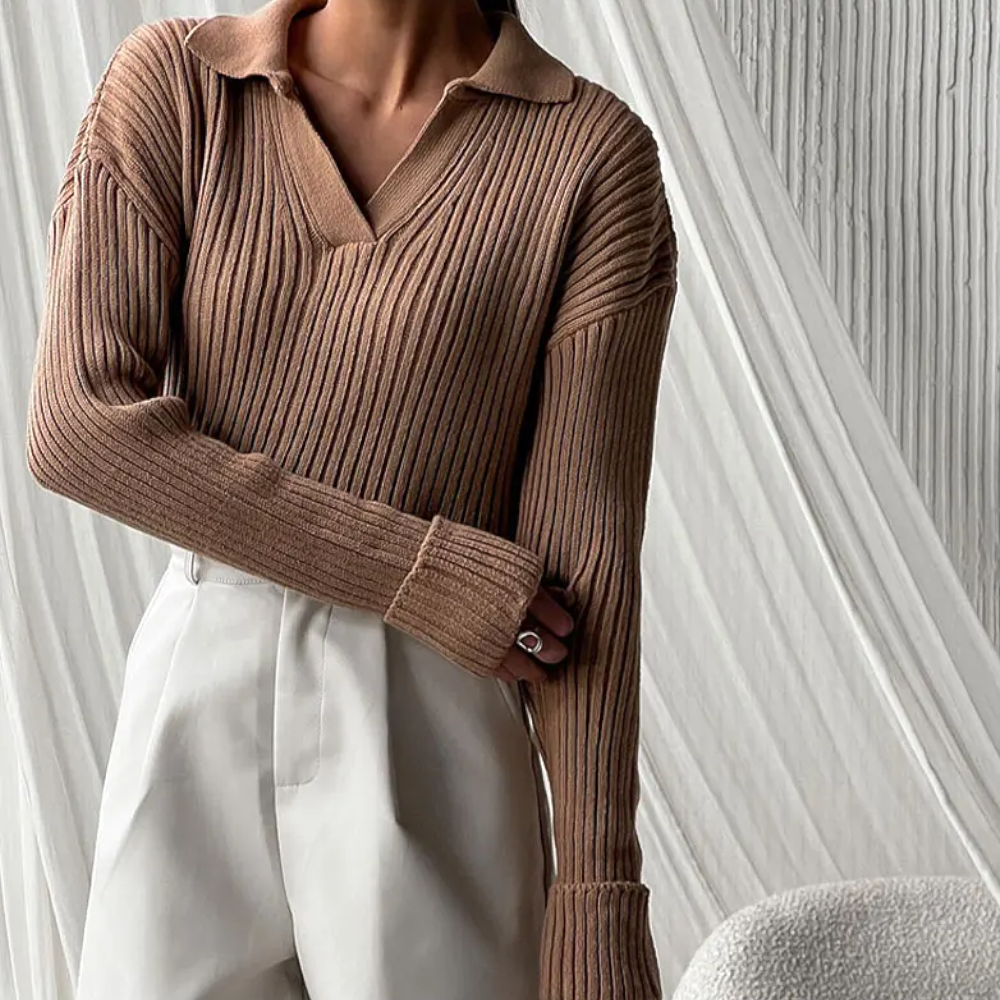 Vrouwelijke Trui Warme Wol Stijlvolle Look