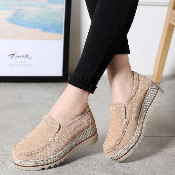 Dames Leer Schoenen Orthopedisch Comfortabel Loopbaar