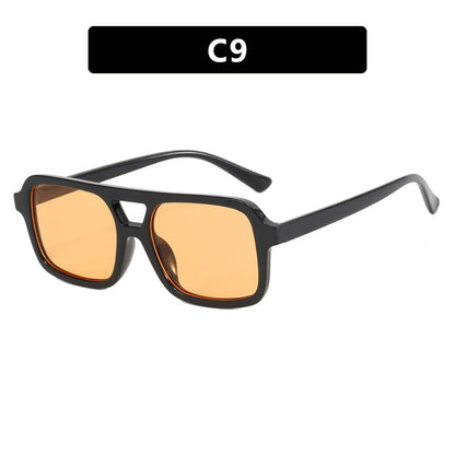 Dames Zonnebril Aviator Stijl Kleurige Lensen