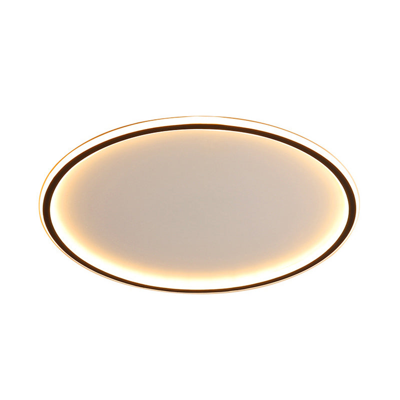 Moderne Plafondlamp Aluminium LED Rond Zwart 40/50/60cm Dimbaar met Afstandsbediening Scandinavisch Design