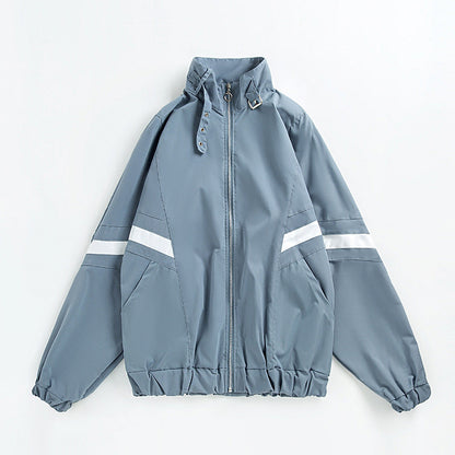 Dames Baseballjas Hoge Kraag Sportieve Look