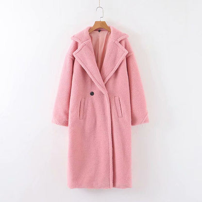 Dames Teddyjas Lange Warme Luxe Stijl