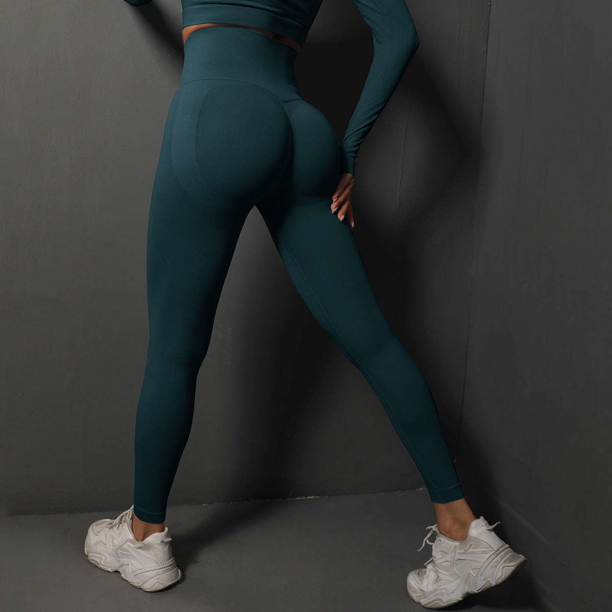 Dames Sportlegging Hoge Taille Elastisch Zwart -> Dames Elastische Sportlegging Hoge Taille Zwart