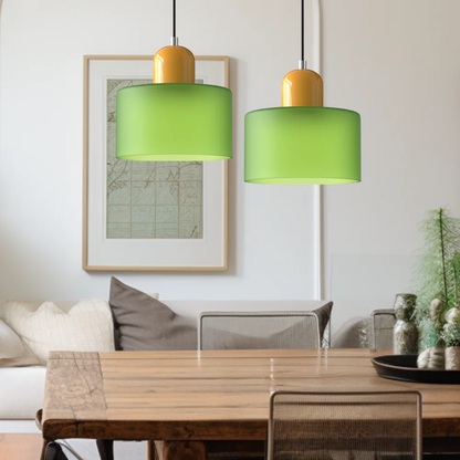 Sansoti | Lismeno Retro Hanglamp – Glazen Hanglamp met Warm Licht voor Eettafel, Keuken & Woonkamer