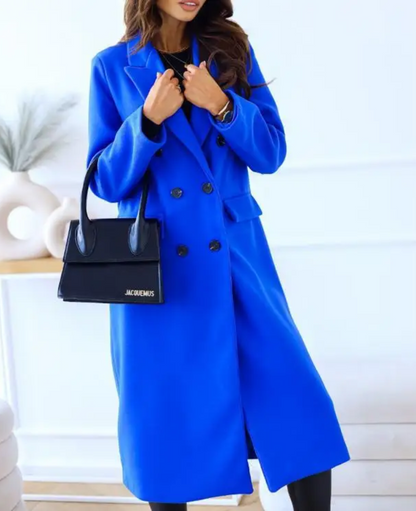 Dames Trenchcoat Lange Warme Herfst Winter Coat