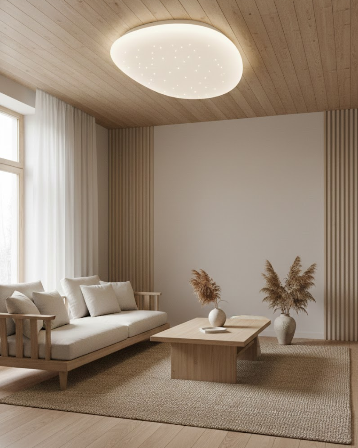 Plafondlamp met Sterren Effect Scandinavisch Design Minimalistisch