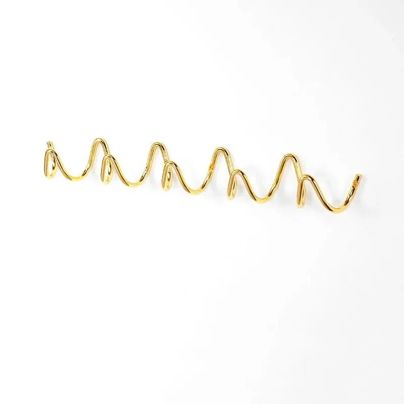 Wandkapstok Metaal Design Golvend 3 Of 5 Haken Modern