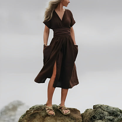 Vrouwelijke Zomerjurk Elegant Lange Jurk voor Dames