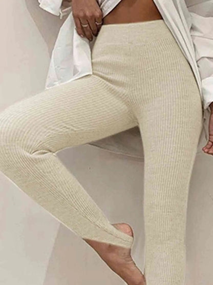 Elegante Hoge Taille Legging voor Vrouw Glad en Comfortabel