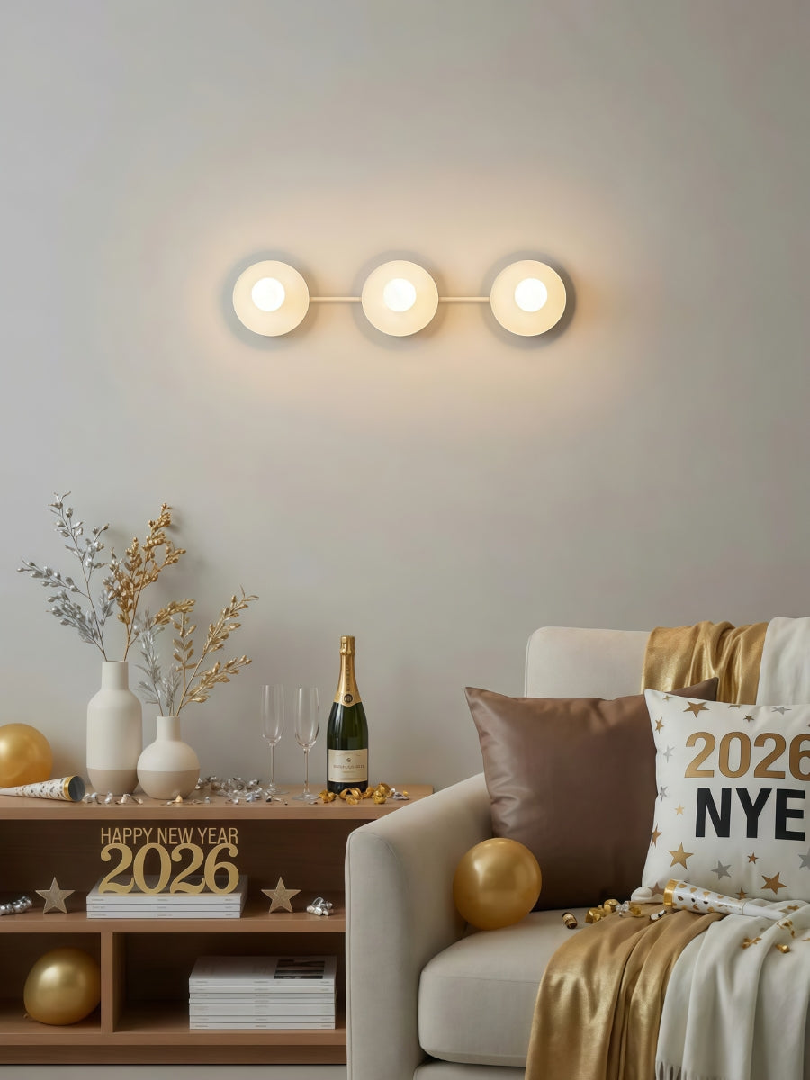 Minimalistische Badkamerlamp met Drie Lichtpunten - Verkrijgbaar in Meerdere Kleuren
