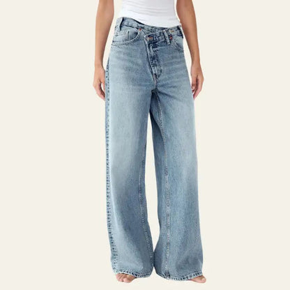 Vrouwen Jeans Wijd Comfortabel Losse Zomerbroek