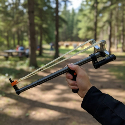 Telescopische Katapult met Laservisier – Krachtige Precisiekatapult voor Outdoorgebruik