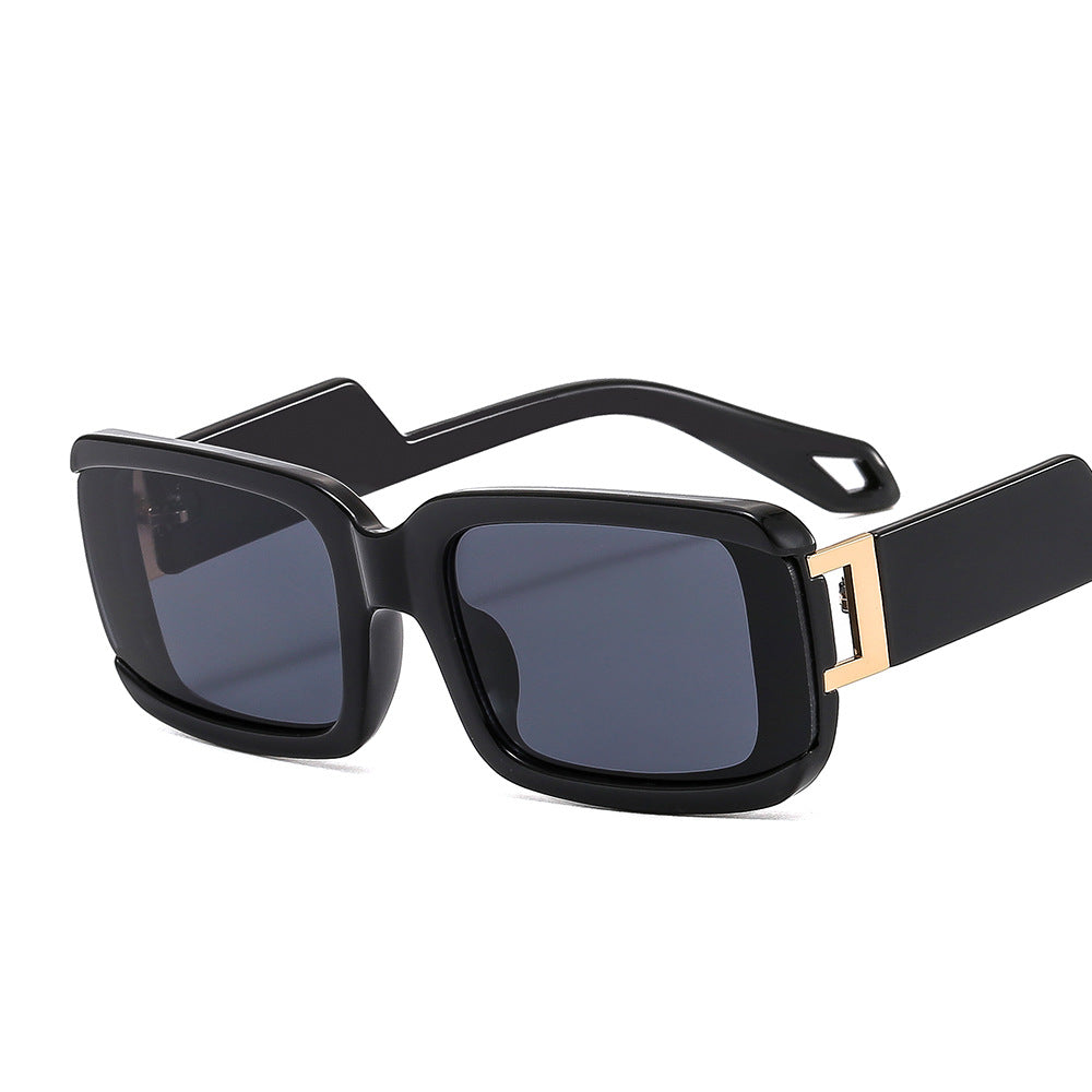Dames Zonnebril Vierkant Design met Glazen Luxe Look