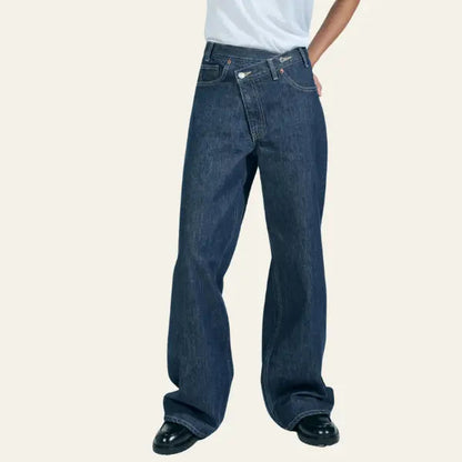 Vrouwen Jeans Wijd Comfortabel Losse Zomerbroek