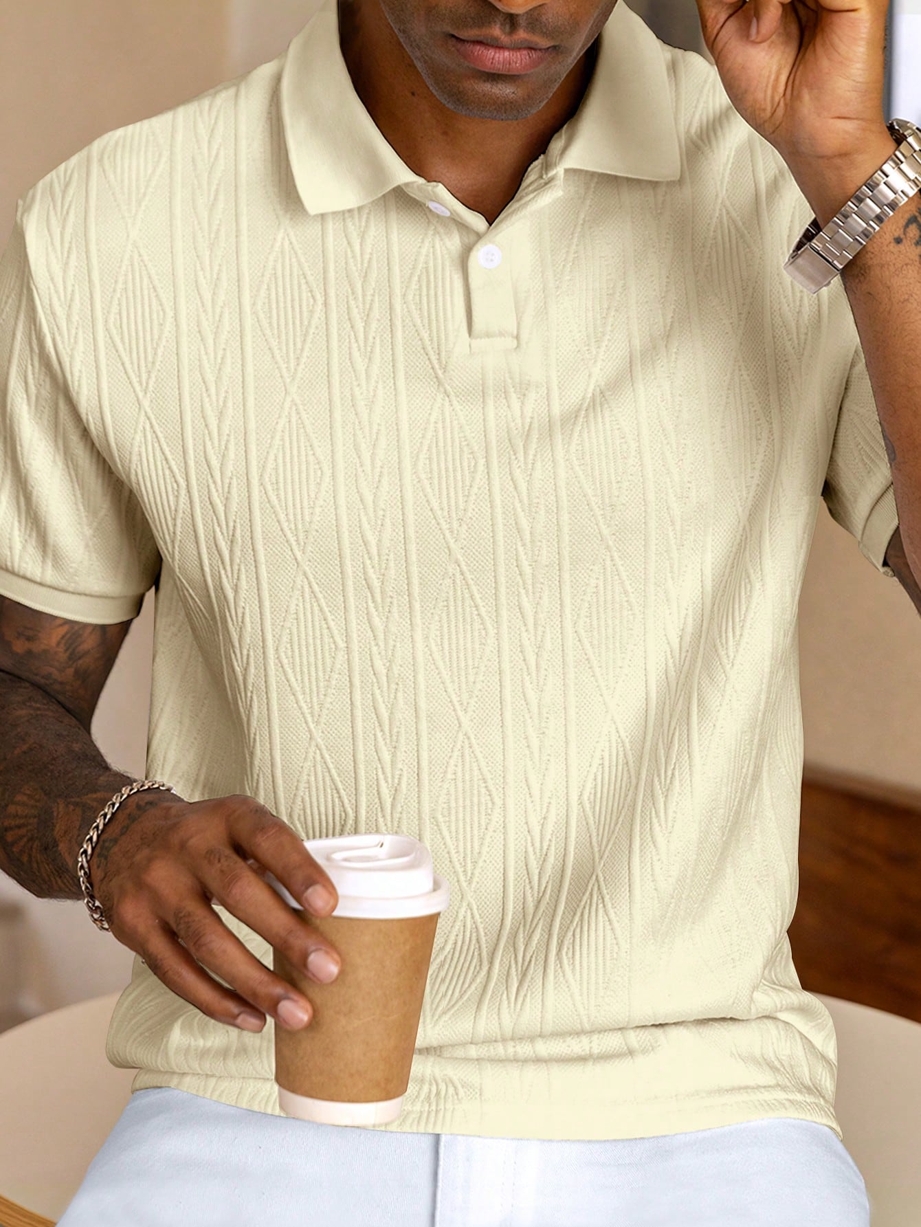 Heren Polo Shirt Kort Mouwen Klassiek Design