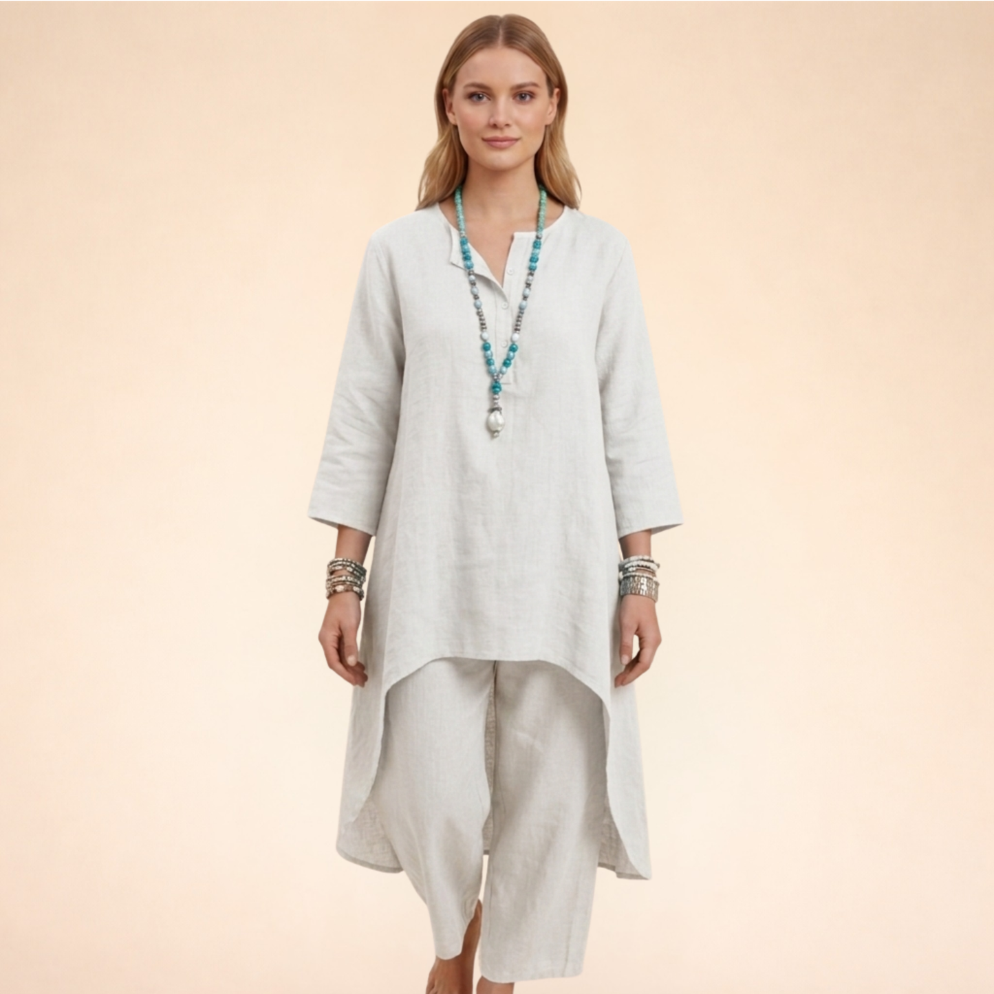Chique Tweedelige Set Comfortabele Kleding voor Vrouw