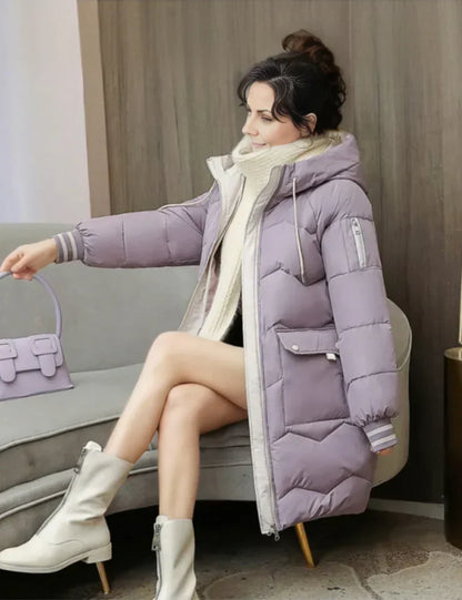 Dames Winterparka Halflang Warm en Waterdicht