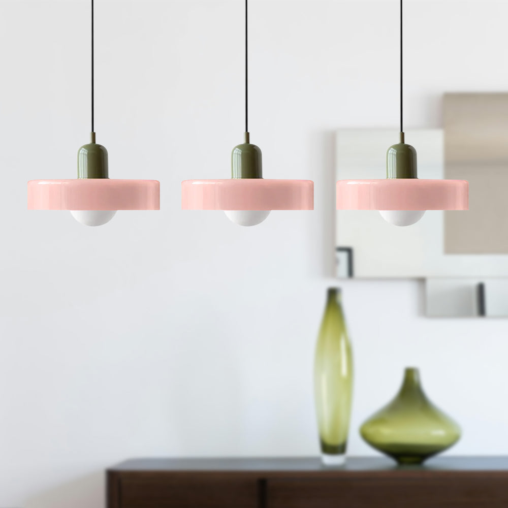 Luccon Triple Hanglamp Glas G9 Retro Kleuren Eettafel Woonkamer Design Verlichting Meerlamp